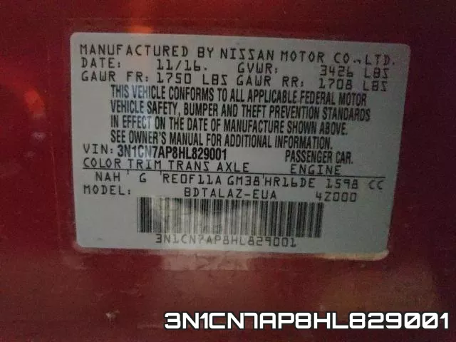 3N1CN7AP8HL829001 фото 2