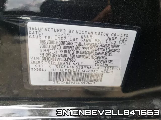3N1CN8EV2LL847663 фото 2