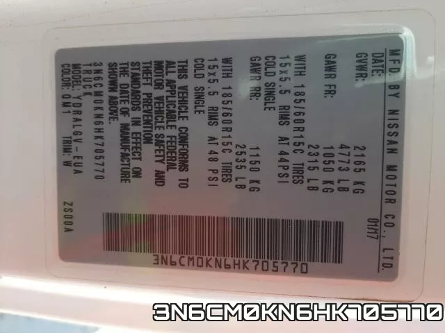 3N6CM0KN6HK705770 фото 2
