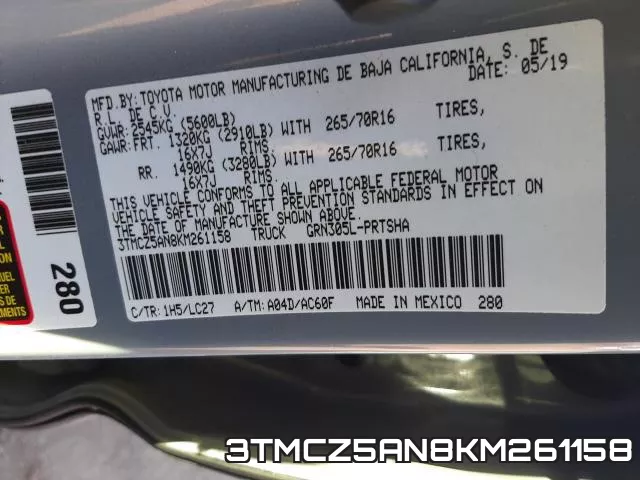 3TMCZ5AN8KM261158 фото 2