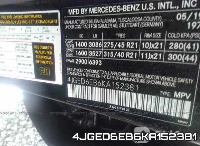 4JGED6EB6KA152381 фото 10