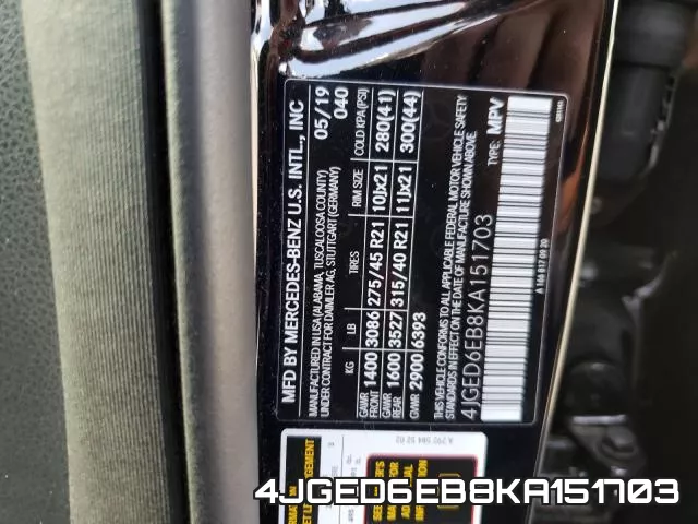 4JGED6EB8KA151703 фото 2
