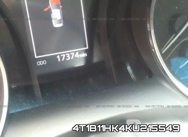 4T1B11HK4KU215549 фото 8