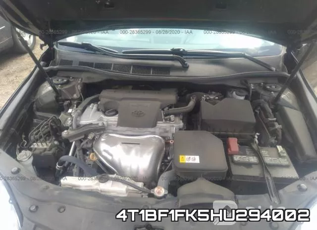 4T1BF1FK5HU294002 фото 2