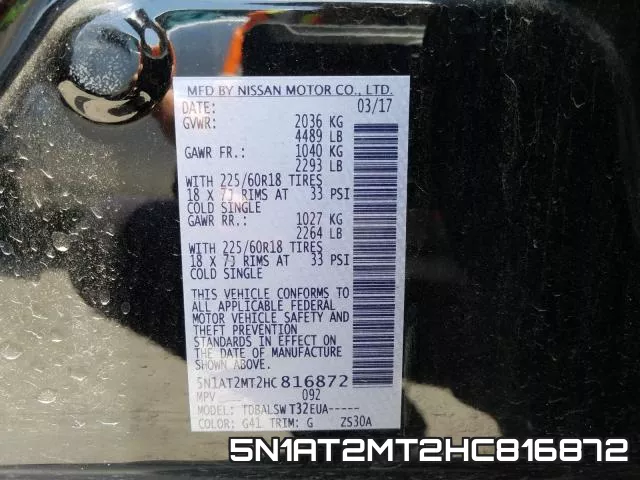 5N1AT2MT2HC816872 фото 2
