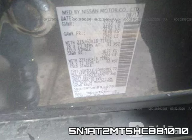 5N1AT2MT5HC881070 фото 10