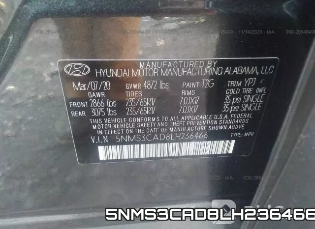 5NMS3CAD8LH236466 фото 10