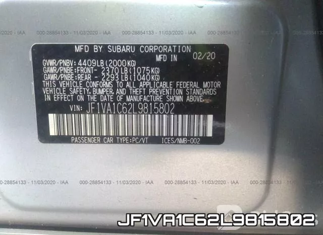 JF1VA1C62L9815802 фото 10
