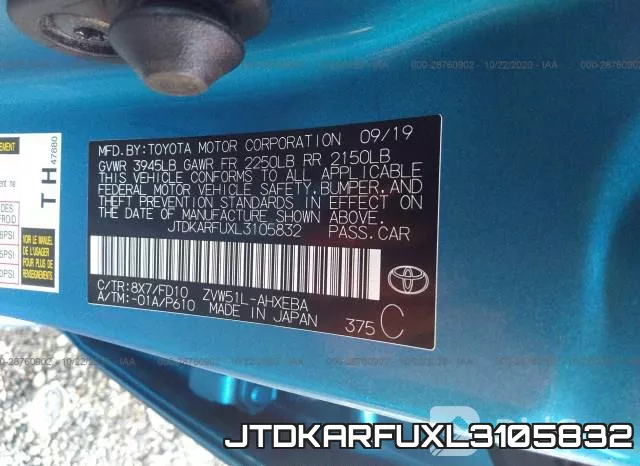 JTDKARFUXL3105832 фото 9