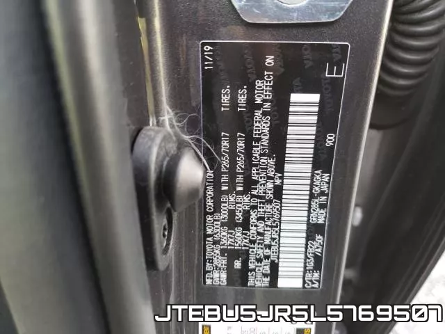 JTEBU5JR5L5769507 фото 2