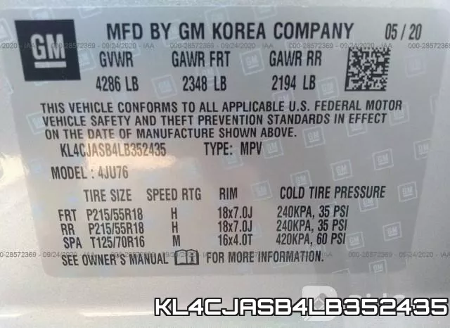 KL4CJASB4LB352435 фото 10