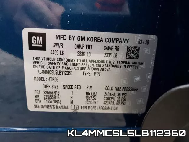KL4MMCSL5LB112360 фото 2