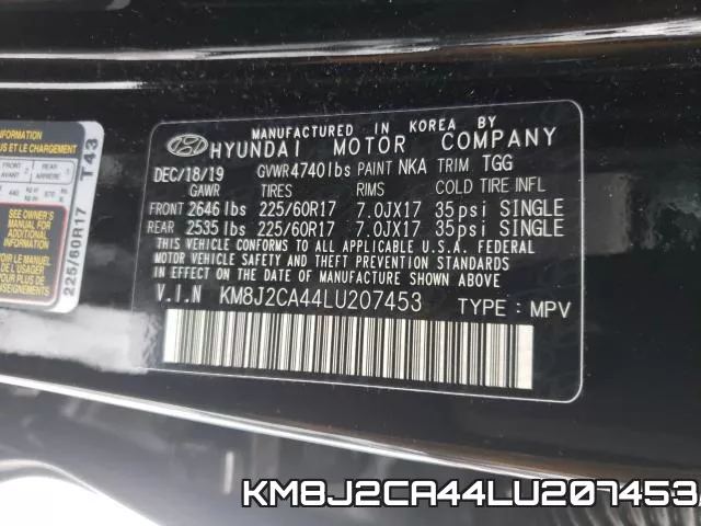 KM8J2CA44LU207453 фото 2