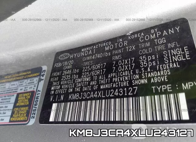 KM8J3CA4XLU243127 фото 10