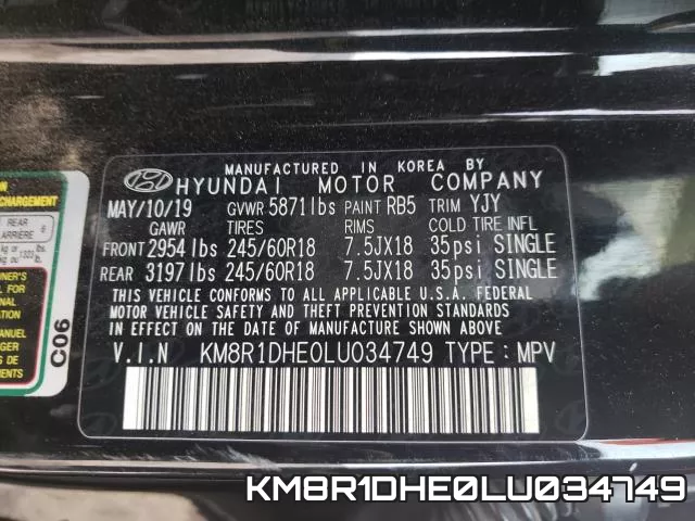 KM8R1DHE0LU034749 фото 2
