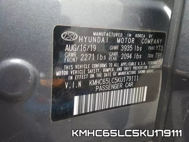 KMHC65LC5KU179111 фото 2