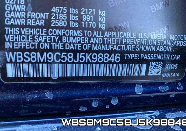 WBS8M9C58J5K98846 фото 2