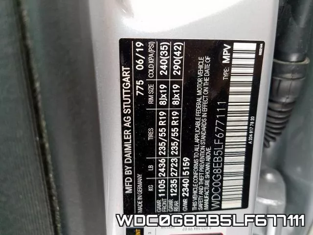 WDC0G8EB5LF677111 фото 2