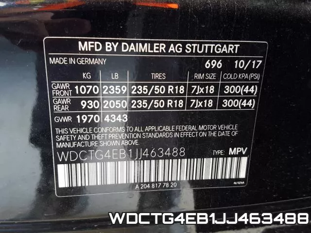 WDCTG4EB1JJ463488 фото 2