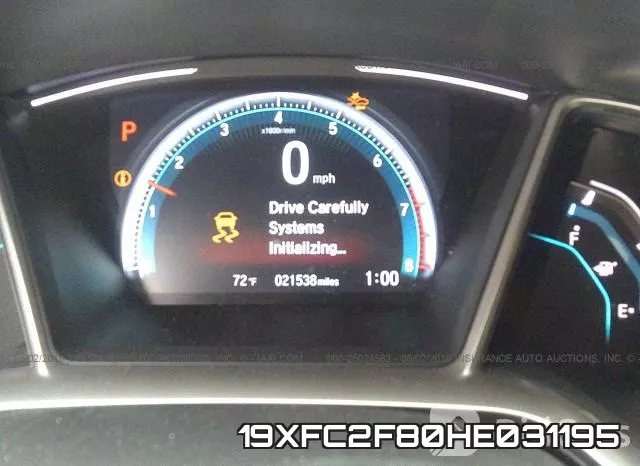 19XFC2F80HE031195 фото 8