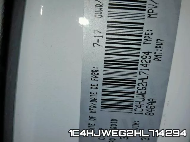 1C4HJWEG2HL714294 фото 2