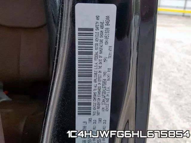 1C4HJWFG6HL675854 фото 2