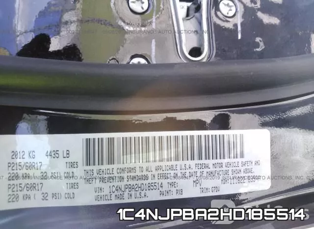 1C4NJPBA2HD185514 фото 10