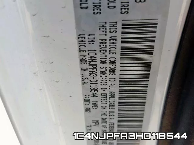 1C4NJPFA3HD118544 фото 2