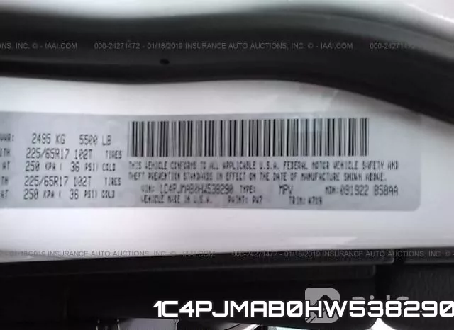 1C4PJMAB0HW538290 фото 10