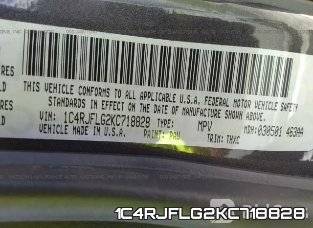 1C4RJFLG2KC718828 фото 10