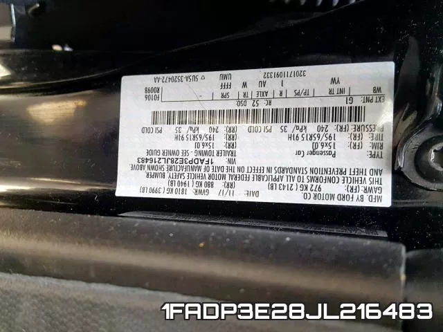 1FADP3E28JL216483 фото 2