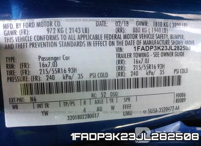 1FADP3K23JL282508 фото 10
