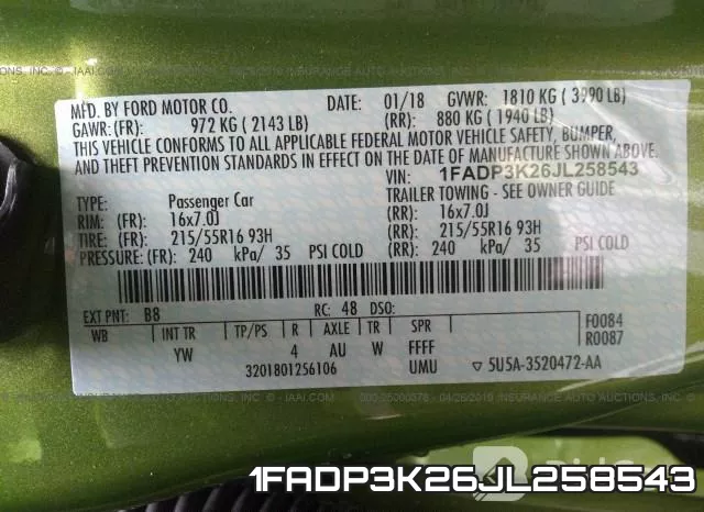 1FADP3K26JL258543 фото 10
