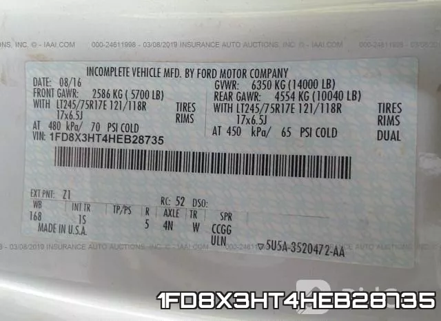 1FD8X3HT4HEB28735 фото 10