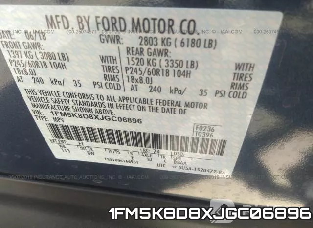1FM5K8D8XJGC06896 фото 10