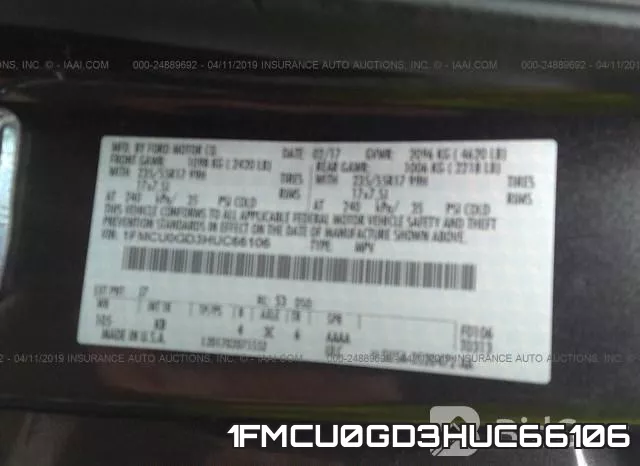 1FMCU0GD3HUC66106 фото 10