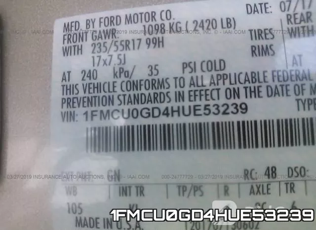 1FMCU0GD4HUE53239 фото 10
