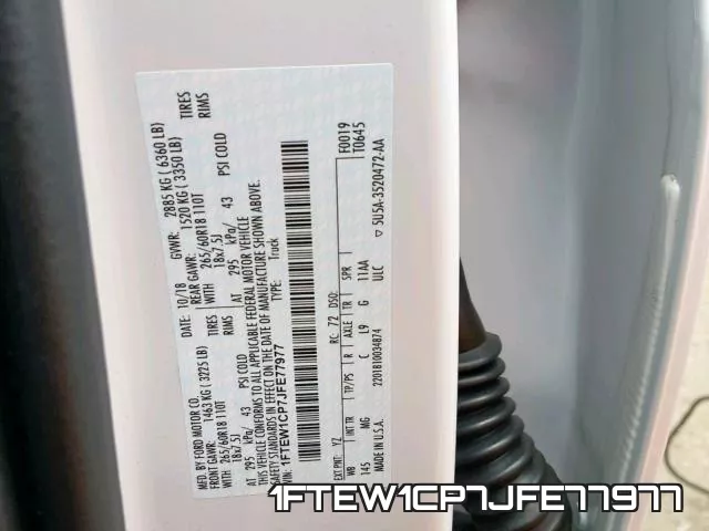 1FTEW1CP7JFE77977 фото 2