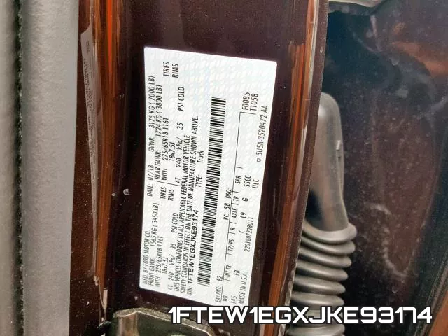 1FTEW1EGXJKE93174 фото 2
