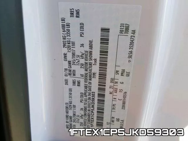 1FTEX1CP5JKD59303 фото 2