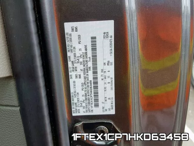 1FTEX1CP7HKD63458 фото 2