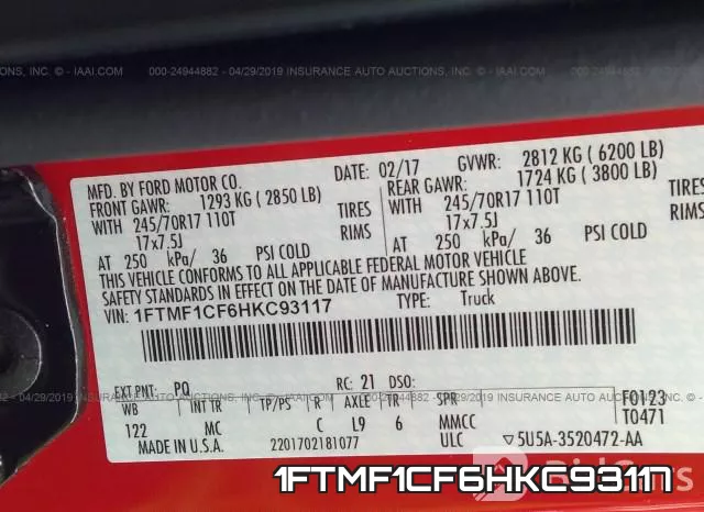 1FTMF1CF6HKC93117 фото 10