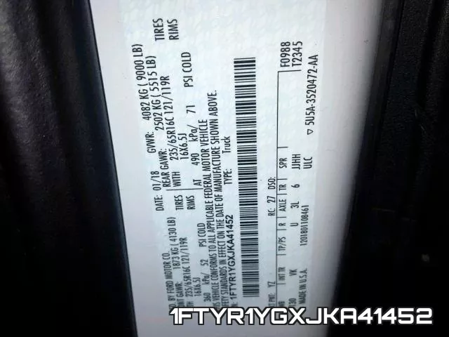1FTYR1YGXJKA41452 фото 2