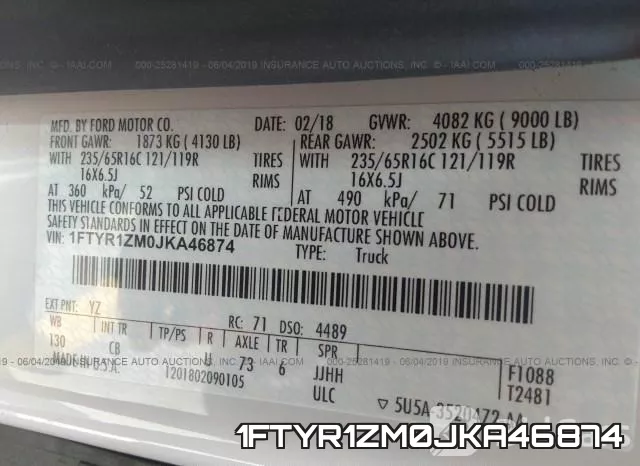 1FTYR1ZM0JKA46874 фото 10