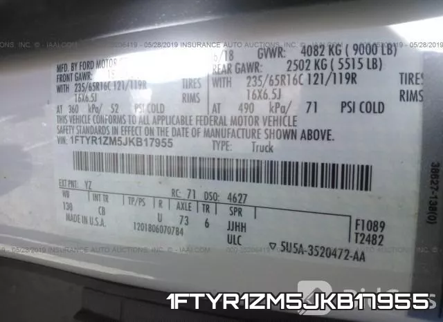 1FTYR1ZM5JKB17955 фото 10