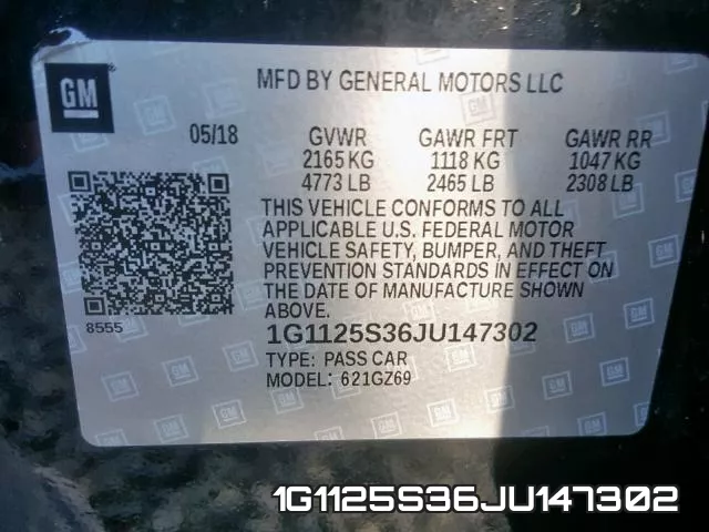 1G1125S36JU147302 фото 2