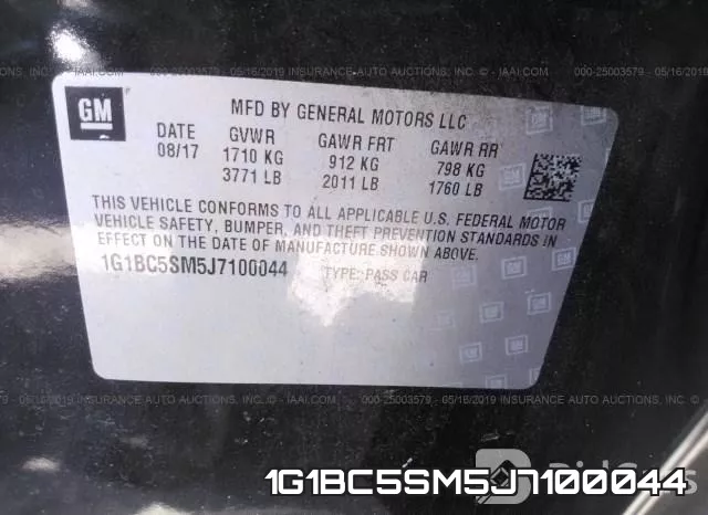 1G1BC5SM5J7100044 фото 10