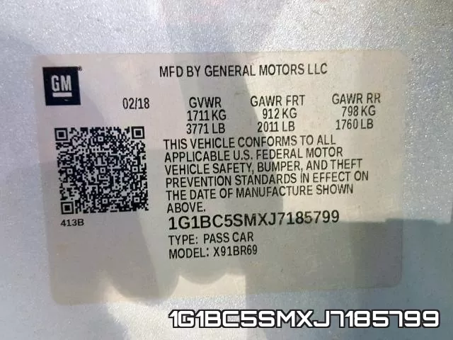 1G1BC5SMXJ7185799 фото 2