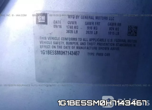 1G1BE5SM0H7143467 фото 9