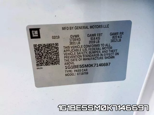 1G1BE5SM0K7146697 фото 2